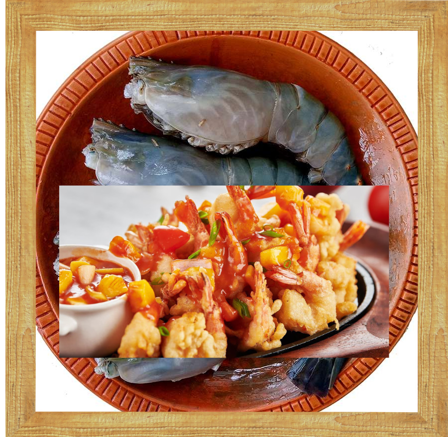 PRAWN SWEETS & SOUR (4 PCS)