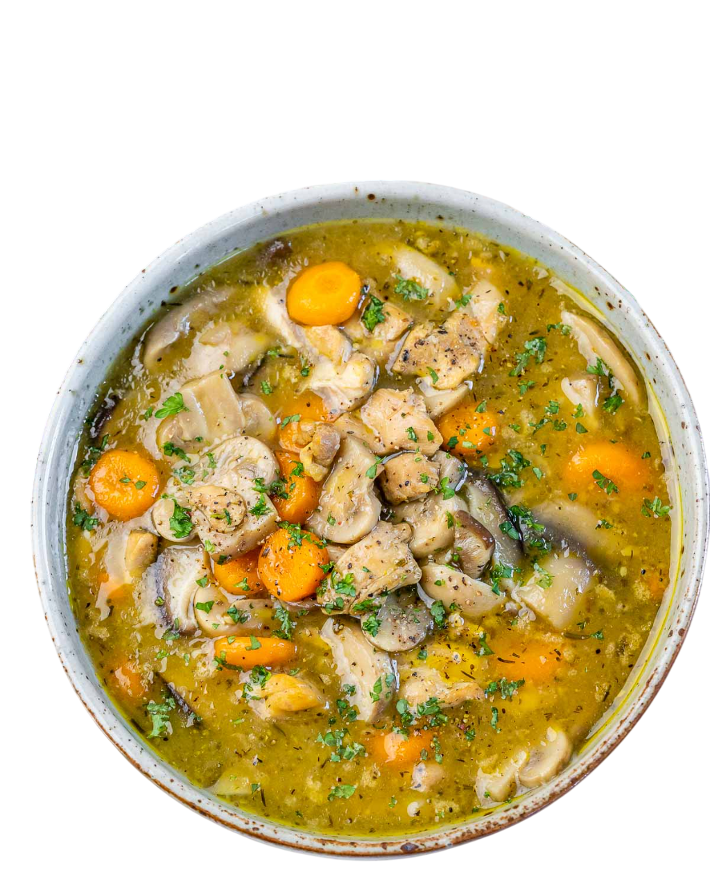 CREAMY CHICKEN MASHROOM SOUP